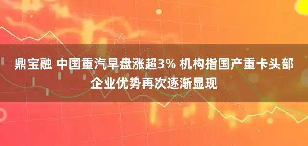 鼎宝融 中国重汽早盘涨超3% 机构指国产重卡头部企业优势再次逐渐显现
